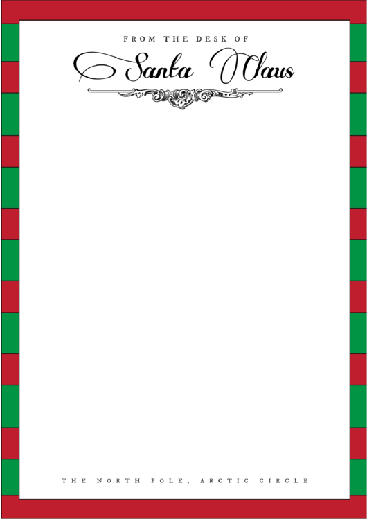 Top 5 Santa Writing Paper Templates free to download in PDF format