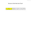 Top 38 Kids Size Charts free to download in PDF format