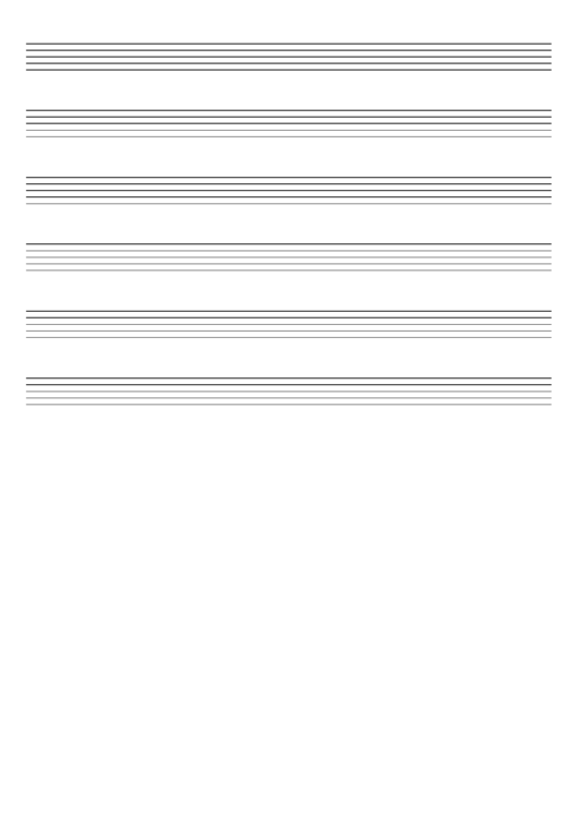 Blank Staff Paper printable pdf download