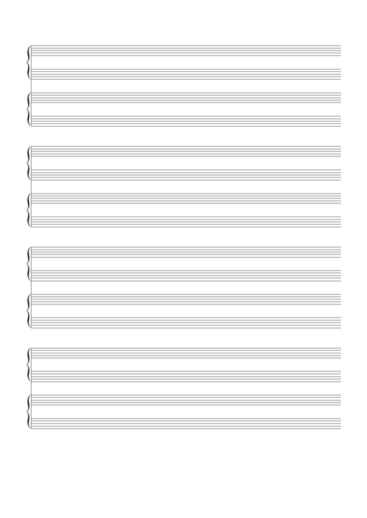 Piano Staff Paper printable pdf download