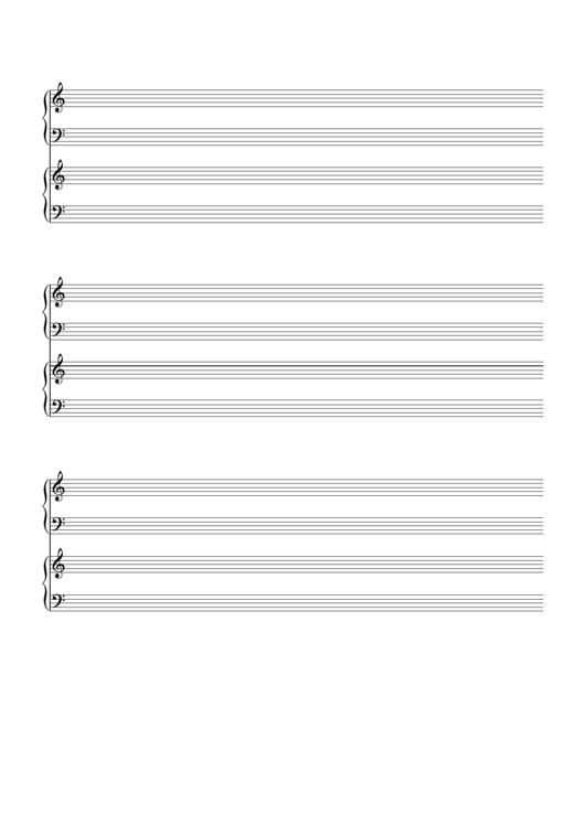 Piano Staff Paper printable pdf download