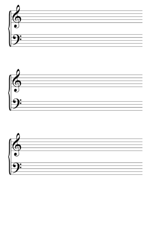 Piano Staff Paper printable pdf download