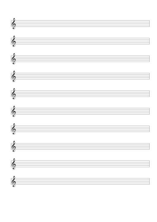 Blank Staff Paper printable pdf download