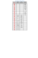 Ski Boot Size Conversion Chart printable pdf download
