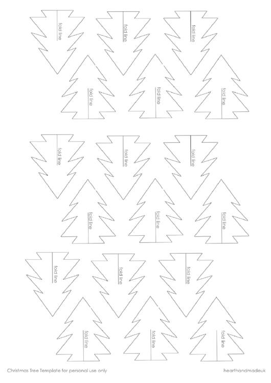 Paper Christmas Tree Template printable pdf download