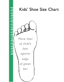 Zappos Kid Shoe Size Chart printable pdf download