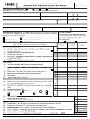 Fillable Form 1040x - Amended U.s. Individual Income Tax Return