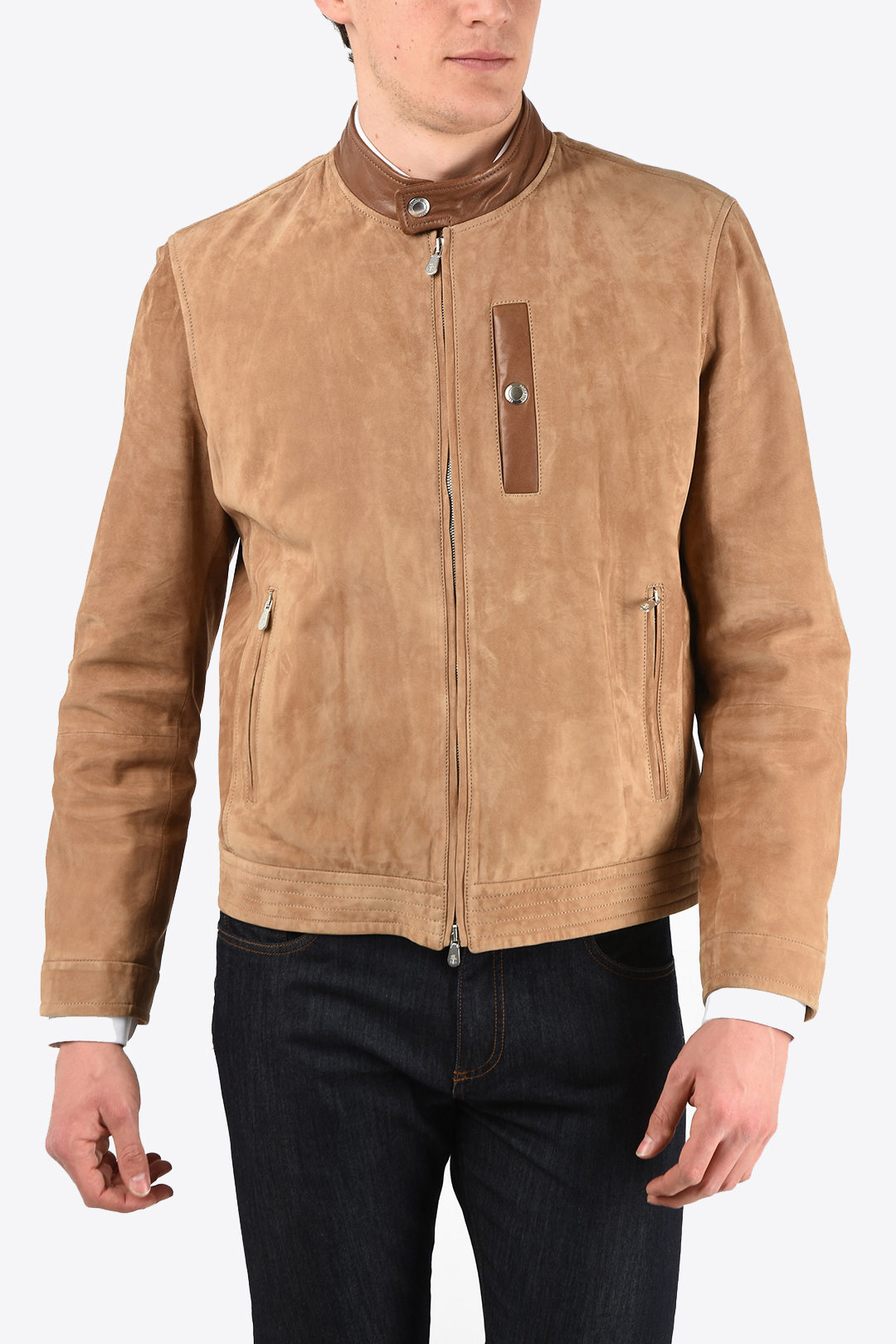 Brunello Cucinelli Suede Jacket men Glamood Outlet