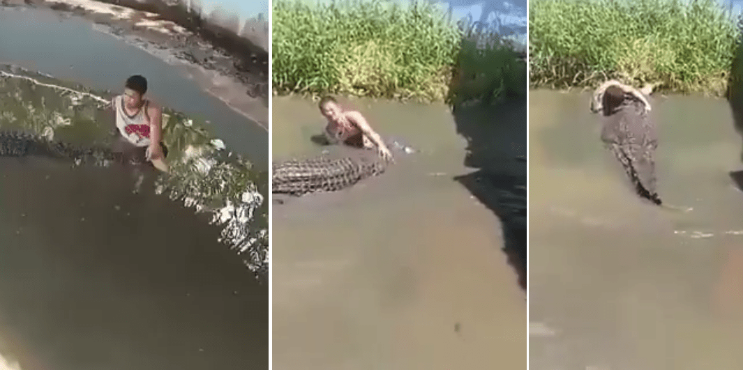 Tourist Tries to Take Selfie with Crocodile He Thought was Fake, Gets