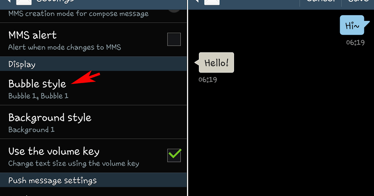 How To Change The Background Of Text Messages On A Samsung Galaxy S7