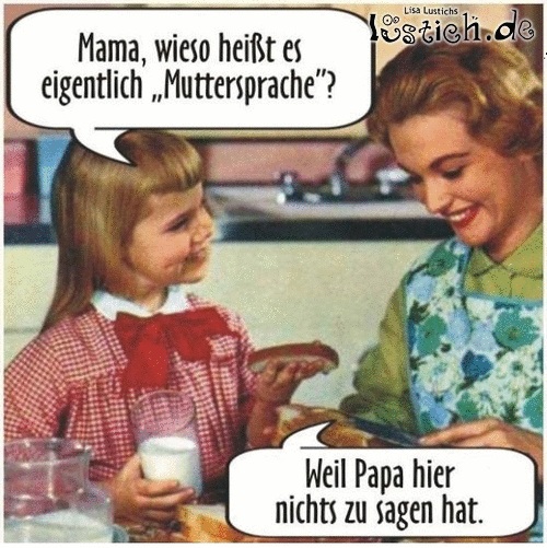 Muttersprache Bild lustich.de
