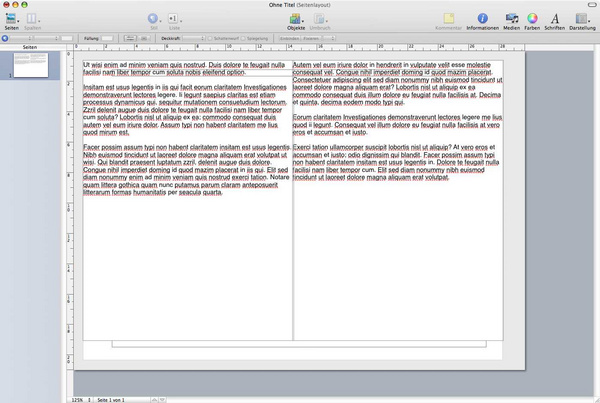 Din A 4 Seite mittig halbieren (Word/Pages) Software Forum MacTechNews.de