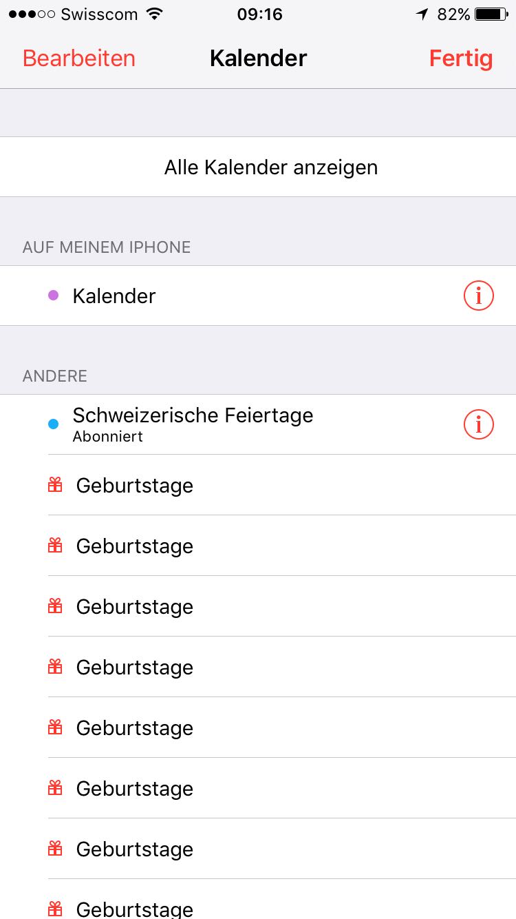 Kalender Geburtstage iPhone Forum MacTechNews.de