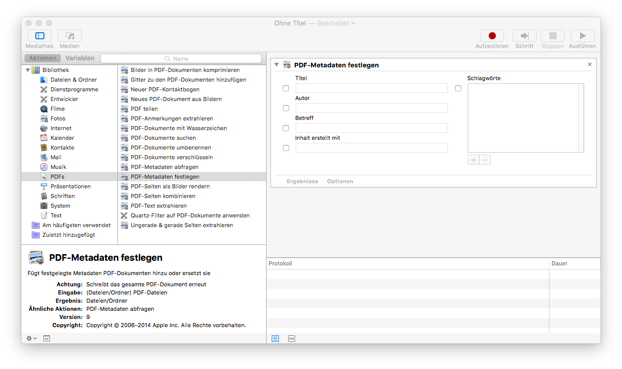 Erstelldatum einer PDF ändern Software Forum MacTechNews.de