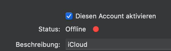 Apple Mail Account ist offline!? Software Forum MacTechNews.de