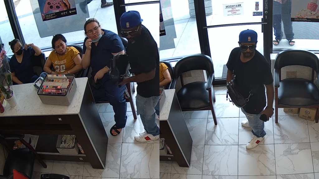 Watch Man gets ignored by customers while trying to rob Atlanta nail salon