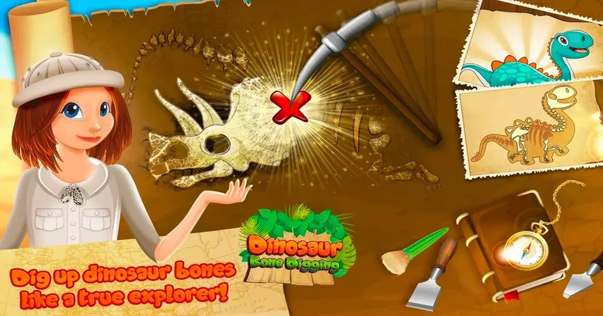 Dinosaur Bone Digging Play the Game for Free on PacoGames