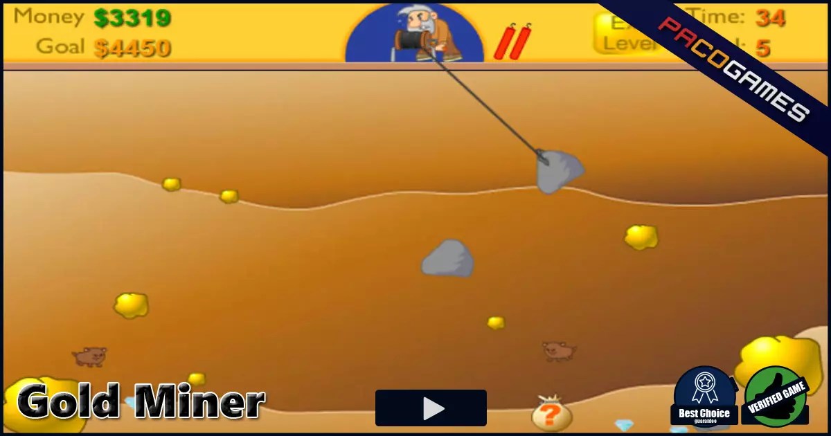 Gold Miner Play the Game for Free on PacoGames
