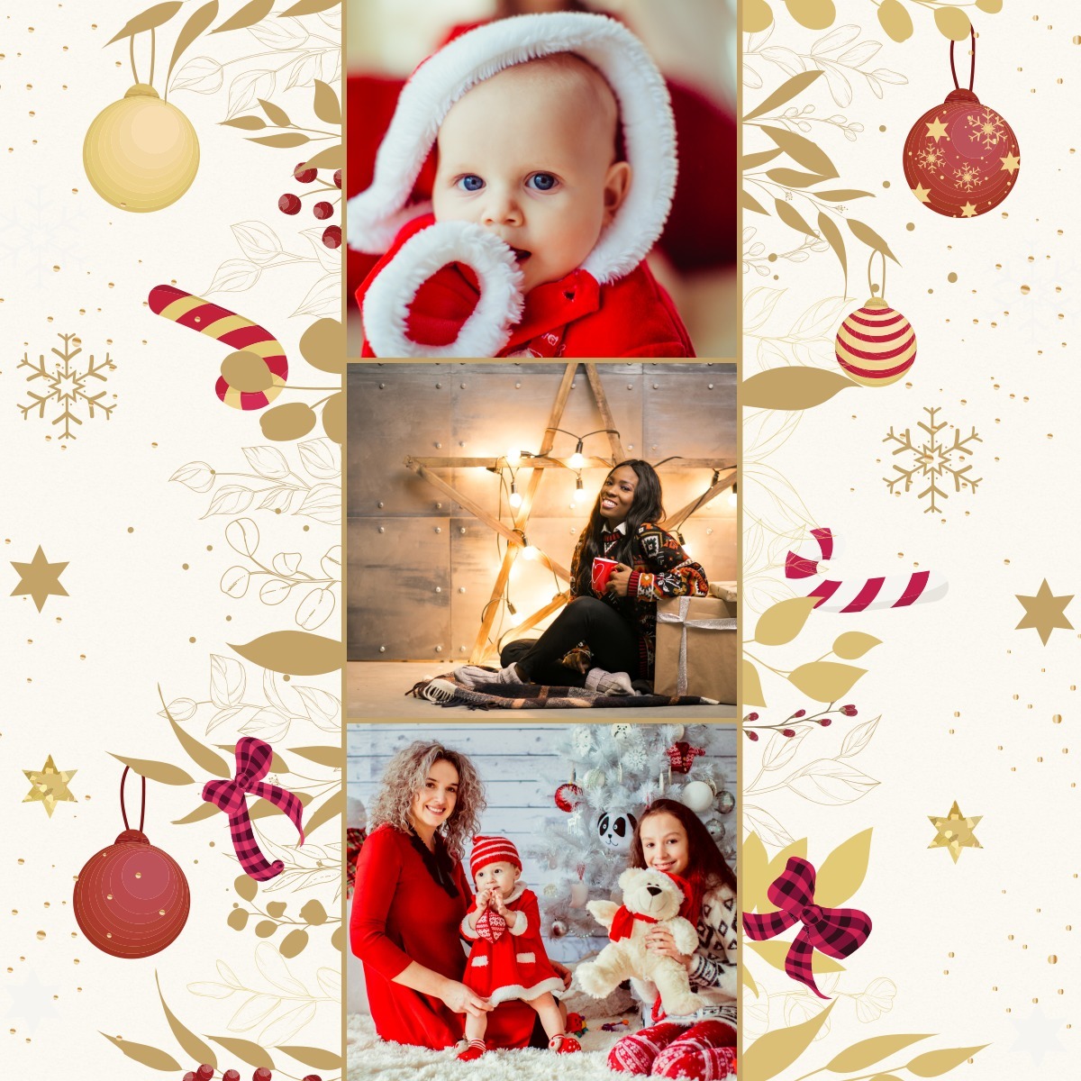Christmas collage Design Template Pixiz