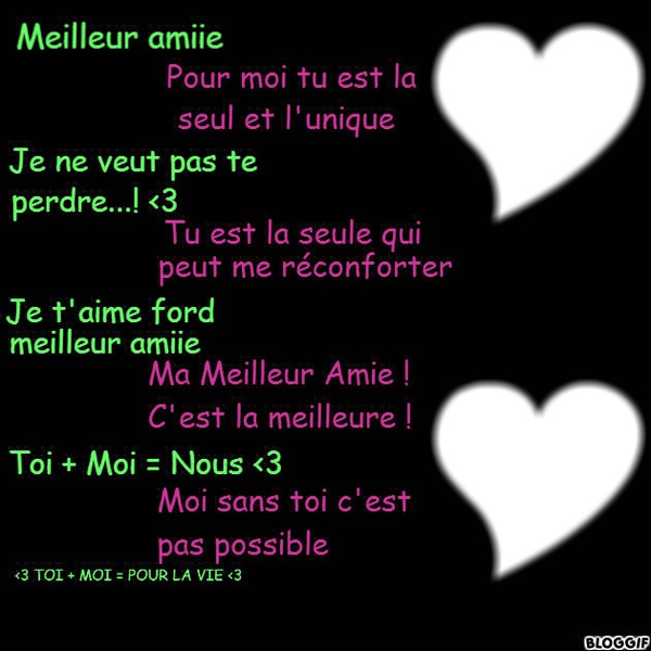 Montage photo ma meilleur amie Pixiz