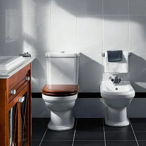 Villeroy & Boch Hommage Wc bril, hout/walnoot 9926K600 Sanitino.be/nl