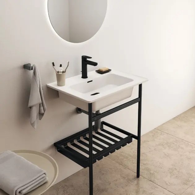 Ideal Standard Conca - Metall-Untergestell für Waschbecken 60 cm, Seide