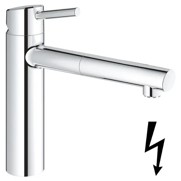 Grohe Concetto Keukenkraan met uittrekbare sproeikop, chroom 31214001