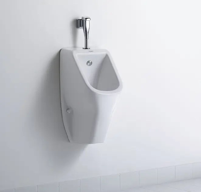 Duravit DCode Urinario, entrada de agua superior, Rimless, blanco