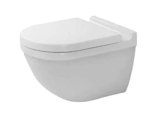 Duravit Starck 3 - Wandtoilet Met Softclose Toiletbril, Rimless, Met Wondergliss, Alpine Wit 45270900A11 | Sanitino.nl