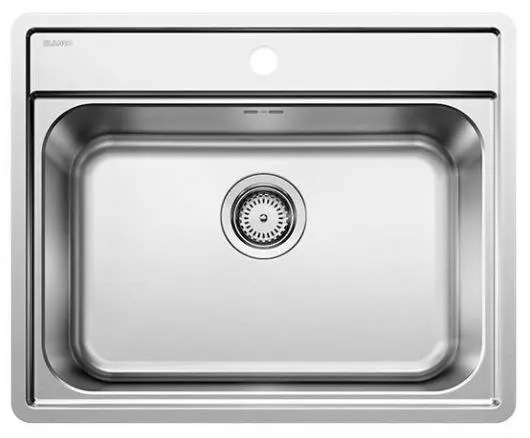 Blanco Lemis 6 - Spoelbak, 615X500 Mm, Geborsteld Rvs 525108 | Sanitino.nl