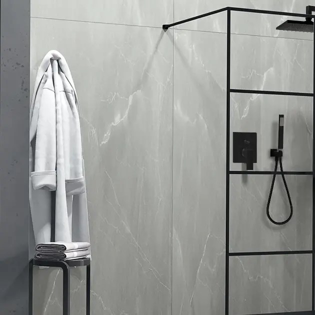 Paffoni Ringo West QUADRO set van douchekop, douchehouder en doucheslang, mat zwart ZDUP095NO