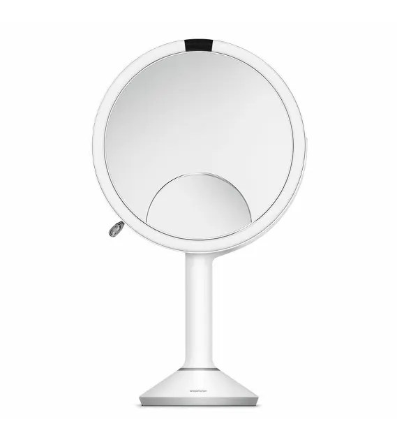 Simplehuman Kosmetikspiegel Schminkspiegel mit LED Beleuchtung, Weiß