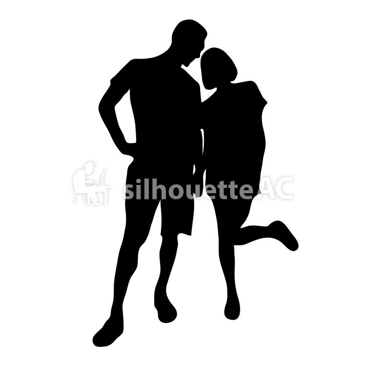 Cuddling couple 4 Free Download silhouetteAC