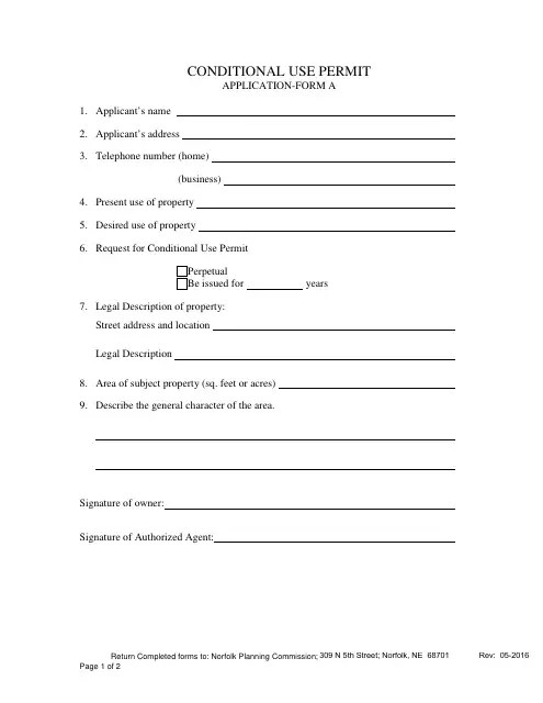Planning and Development Applications, Forms & Fees