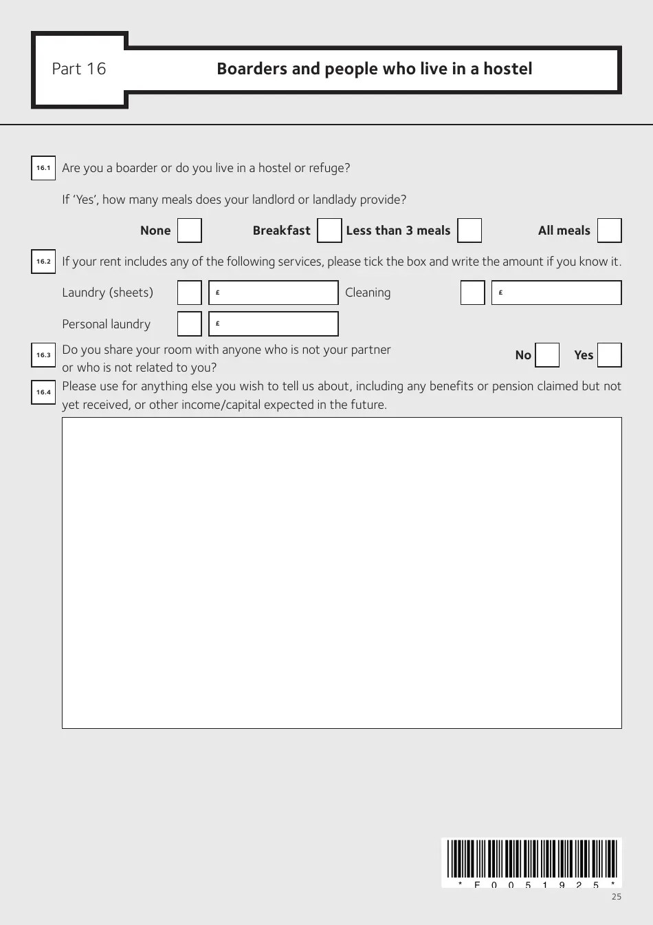 Islington, Greater London United Kingdom Application Form for Housing