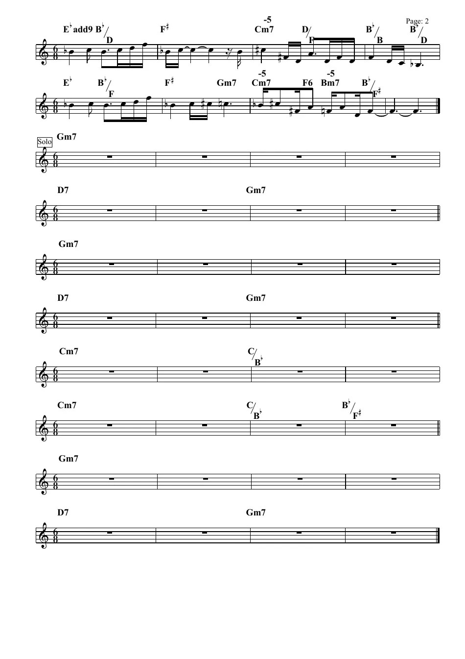 Michael Brecker African Skies Sheet Music Download Printable PDF