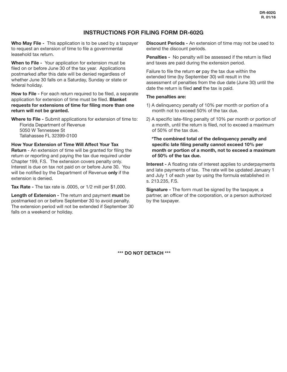 Form DR602G Fill Out, Sign Online and Download Printable PDF