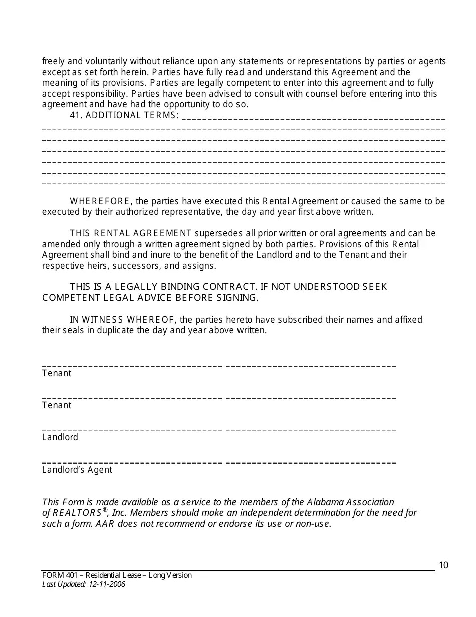 Form 401 Fill Out, Sign Online and Download Fillable PDF, Alabama Templateroller