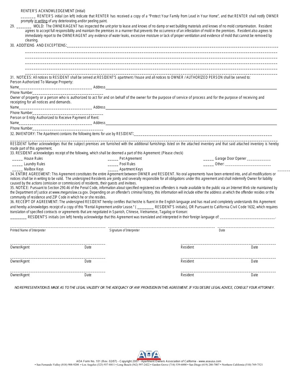 Form 101 Fill Out, Sign Online and Download Fillable PDF, California