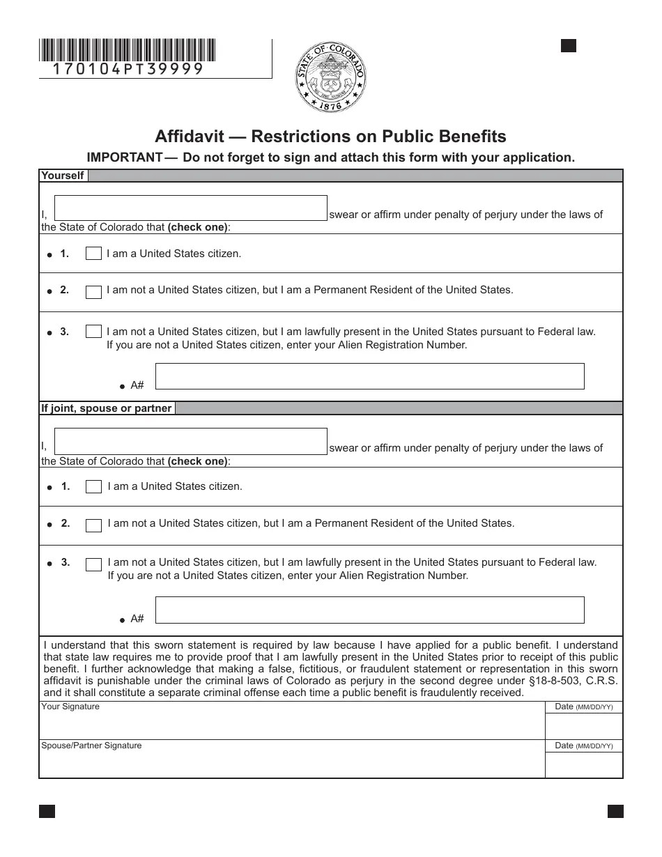 Form DR0104PTC Download Fillable PDF or Fill Online Colorado Property