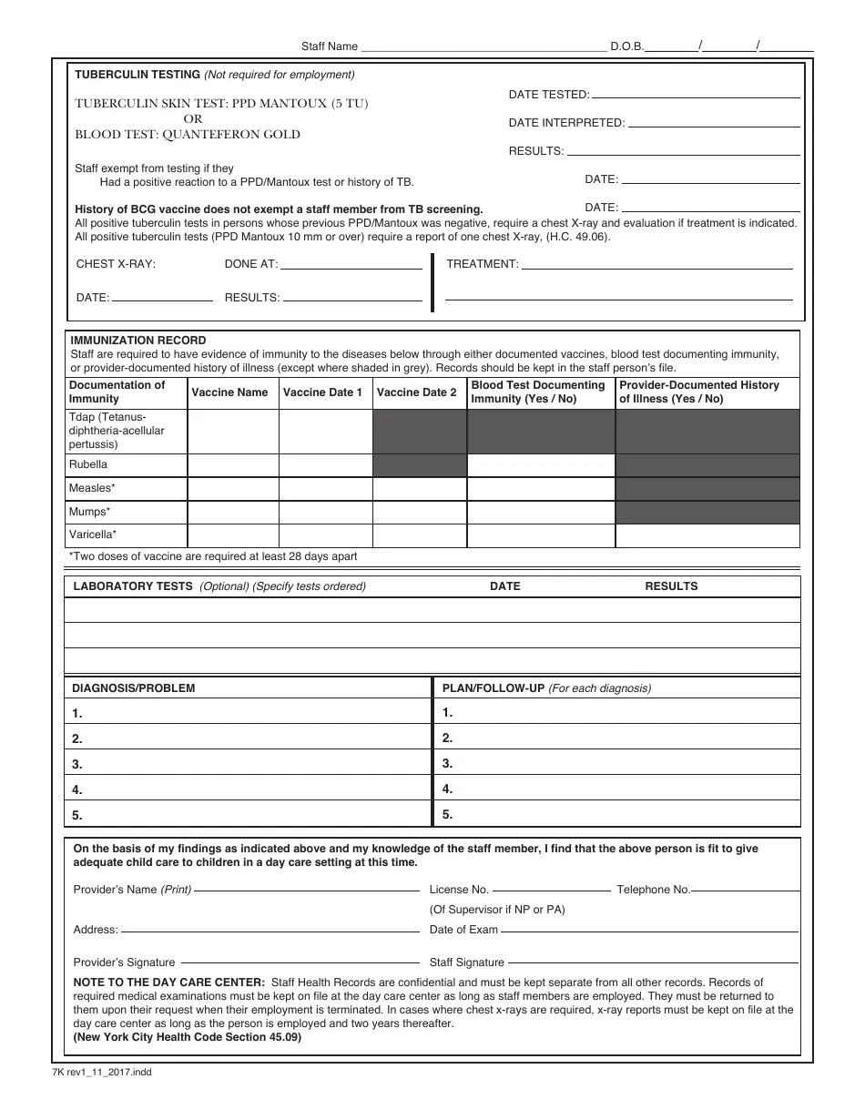 Form 7K Fill Out, Sign Online and Download Printable PDF, New York City Templateroller