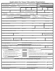 Form 130-U - Fill Out, Sign Online and Download Fillable PDF, Texas