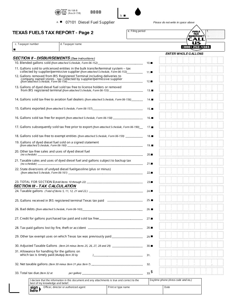 Form 06168A Fill Out, Sign Online and Download Fillable PDF, Texas Templateroller