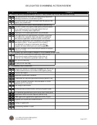 Delegated Examining Action Review - Fill Out, Sign Online and Download