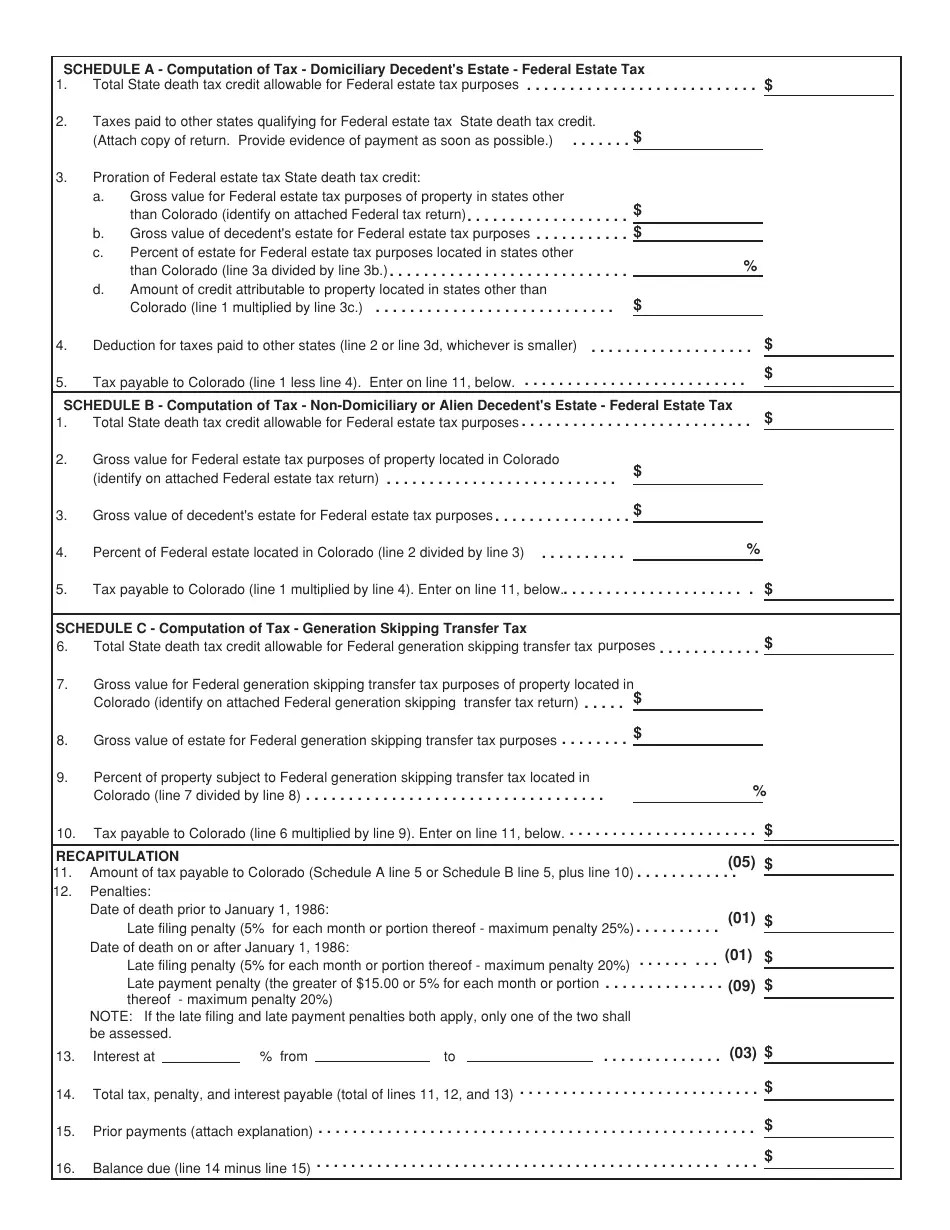 Form DR1210 Fill Out, Sign Online and Download Printable PDF, Colorado Templateroller