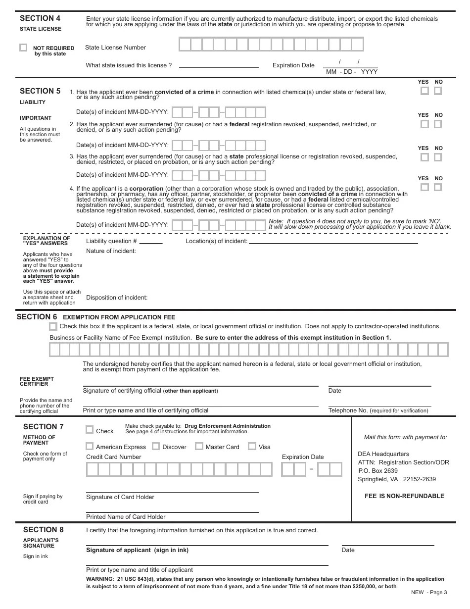 DEA Form 510 Fill Out, Sign Online and Download Printable PDF