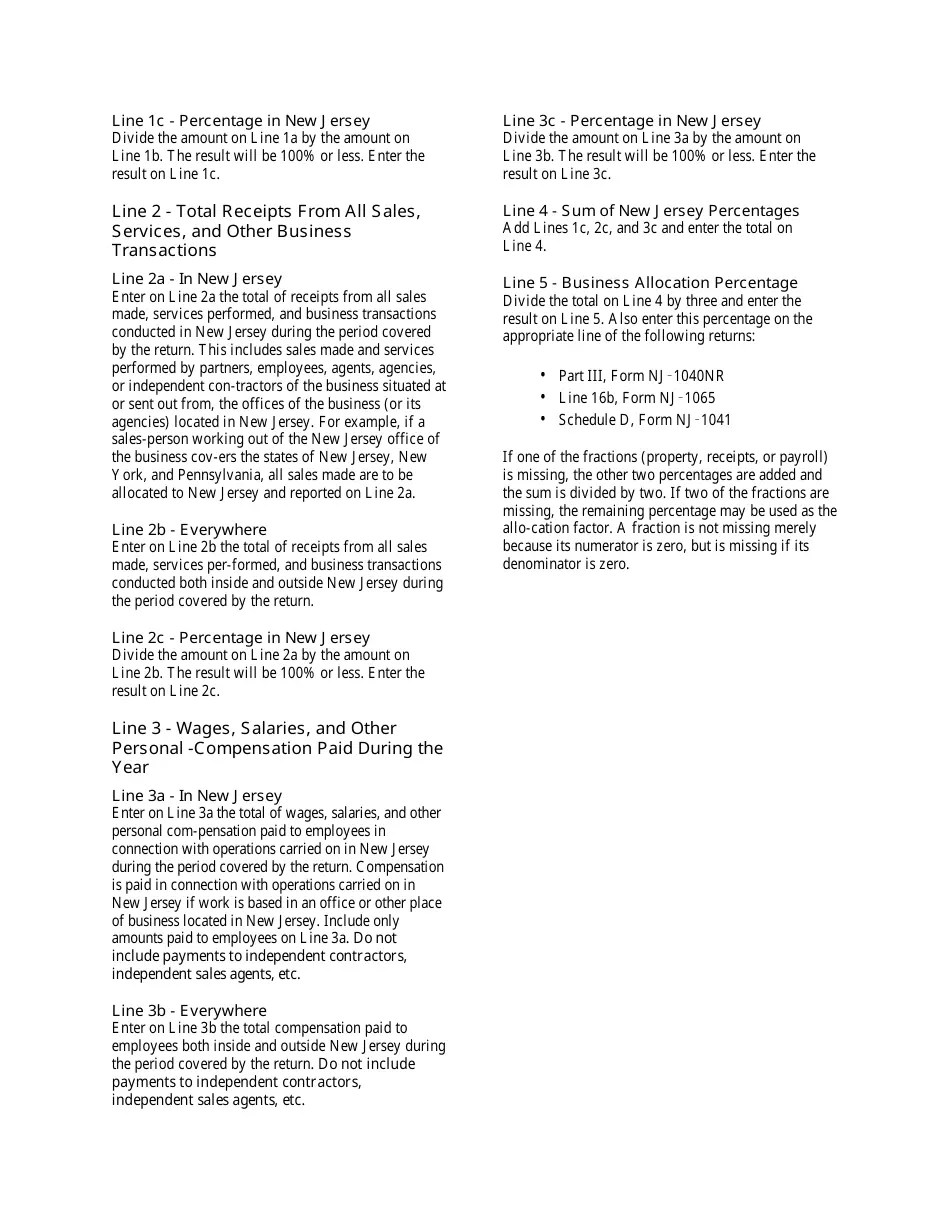 Form NJ1040NR Schedule NJNRA Fill Out, Sign Online and Download