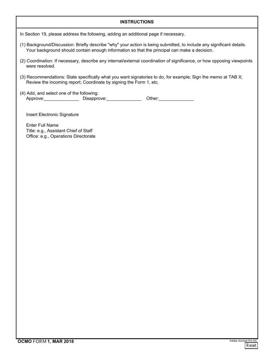 OCMO Form 1 Fill Out, Sign Online and Download Fillable PDF