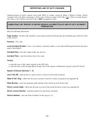 Download Instructions for Form MV-104L Report of Motor Vehicle Accident