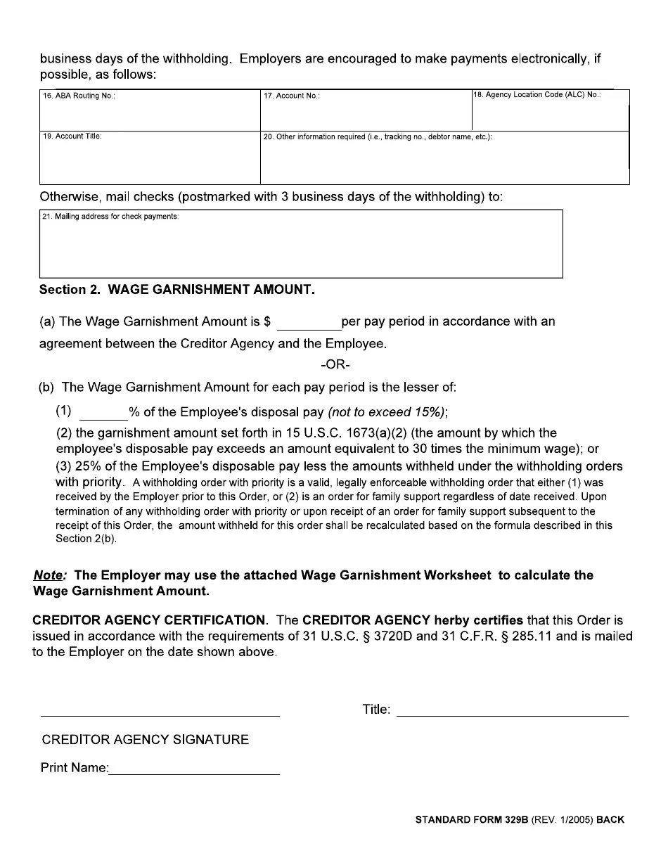 Form SF329B Fill Out, Sign Online and Download Fillable PDF